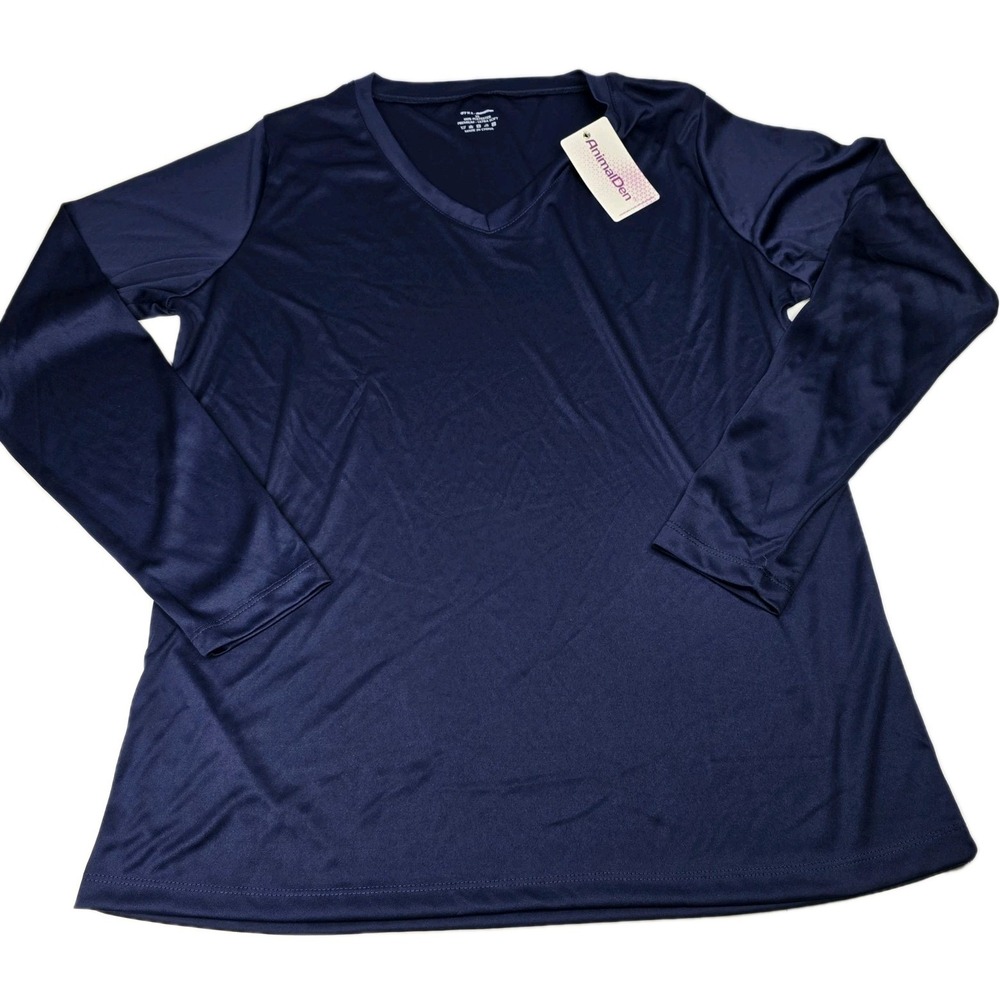 AnimalDen XL Womens Long Sleeve V Neck UV Protection Moisture Wicking Top